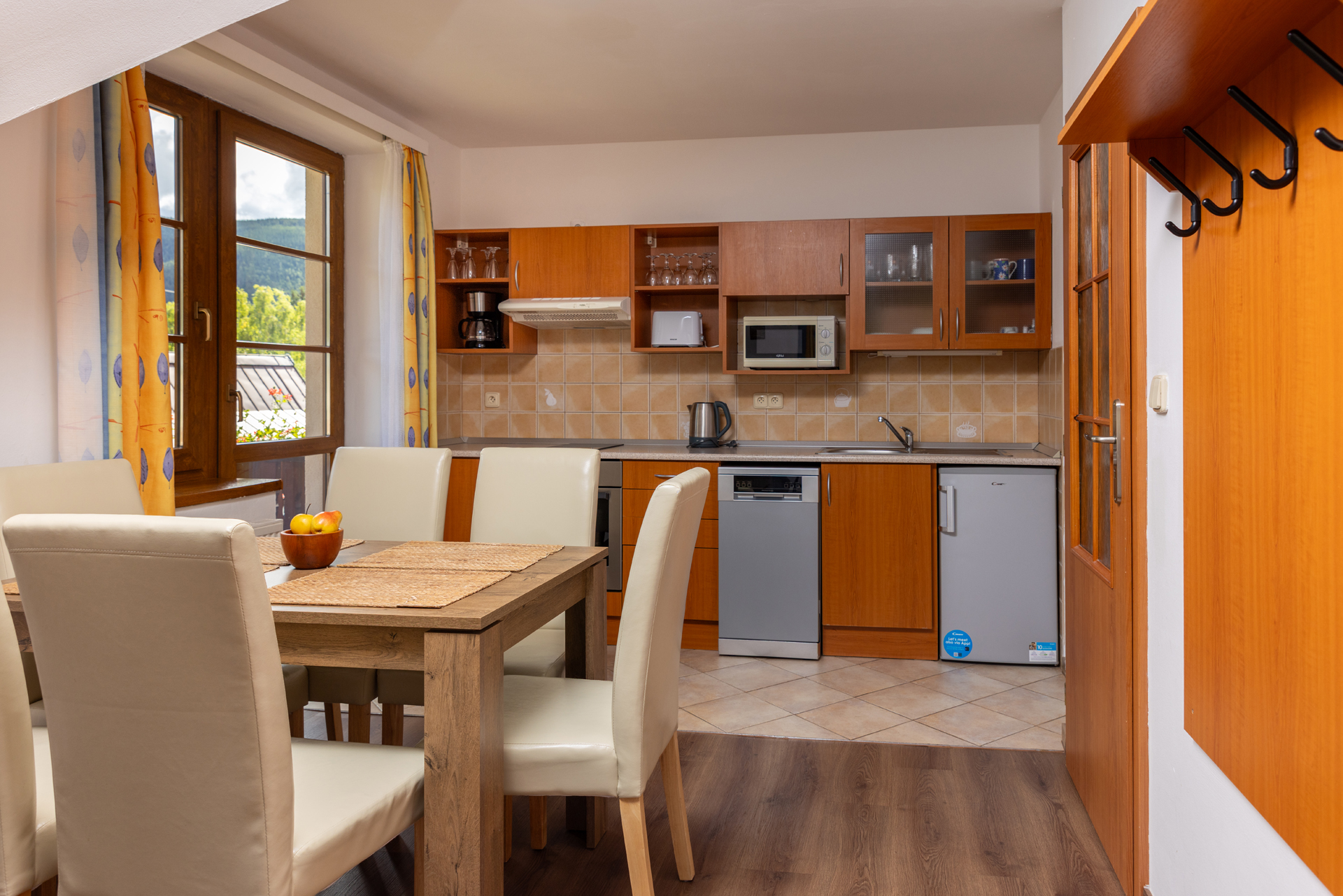 Obývací pokoj apartmánu v pensionu Aneta